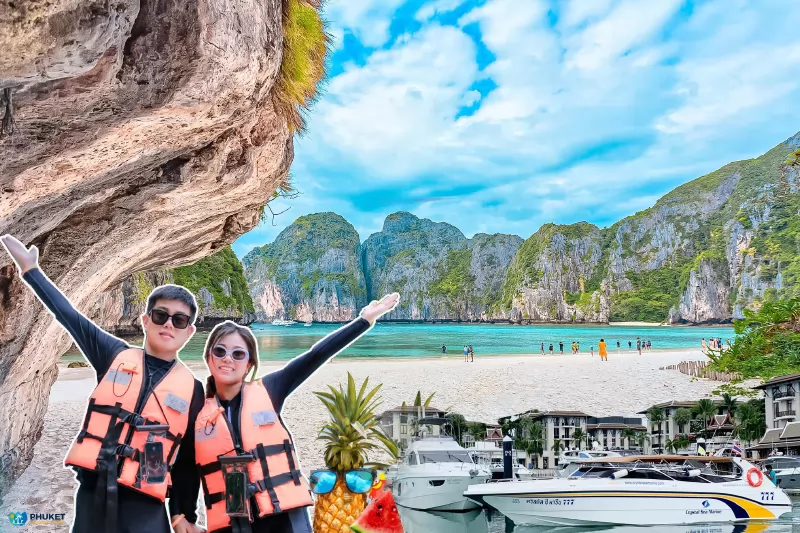 Phi Phi + Maya Bay + Bamboo Islands Deluxe Tour by Speed Boat